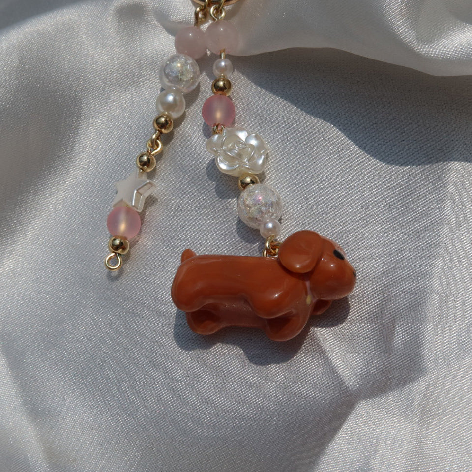 Mini Dachshund Keychain