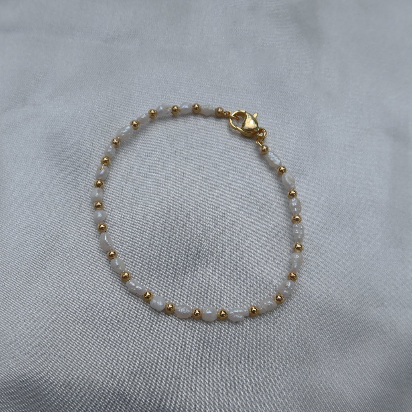 Gold Pearl Bracelet