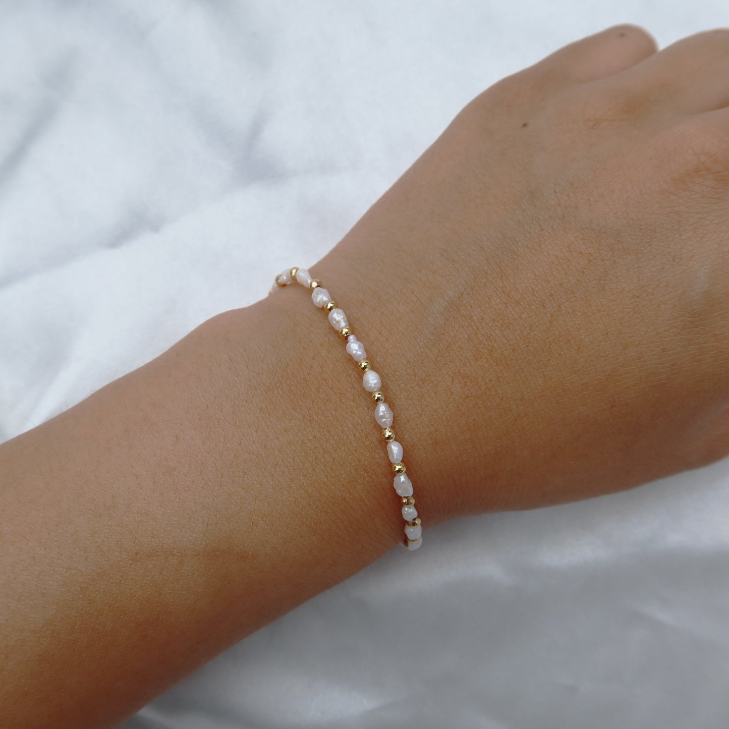 Gold Pearl Bracelet